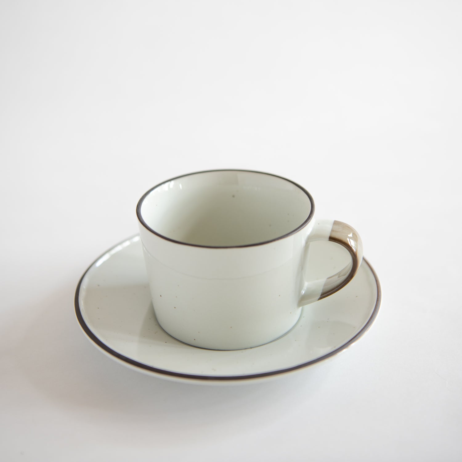 OVANAKER Coffe Cup with Saucer Brown