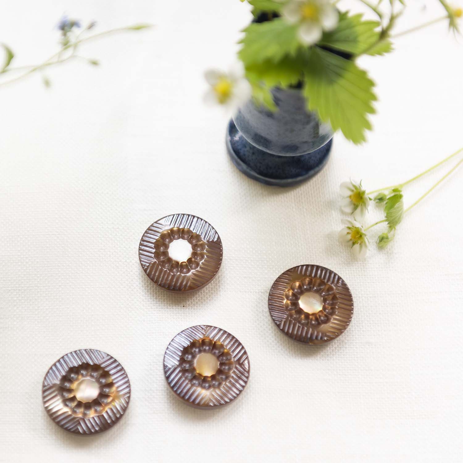 Antique mother of pearl button