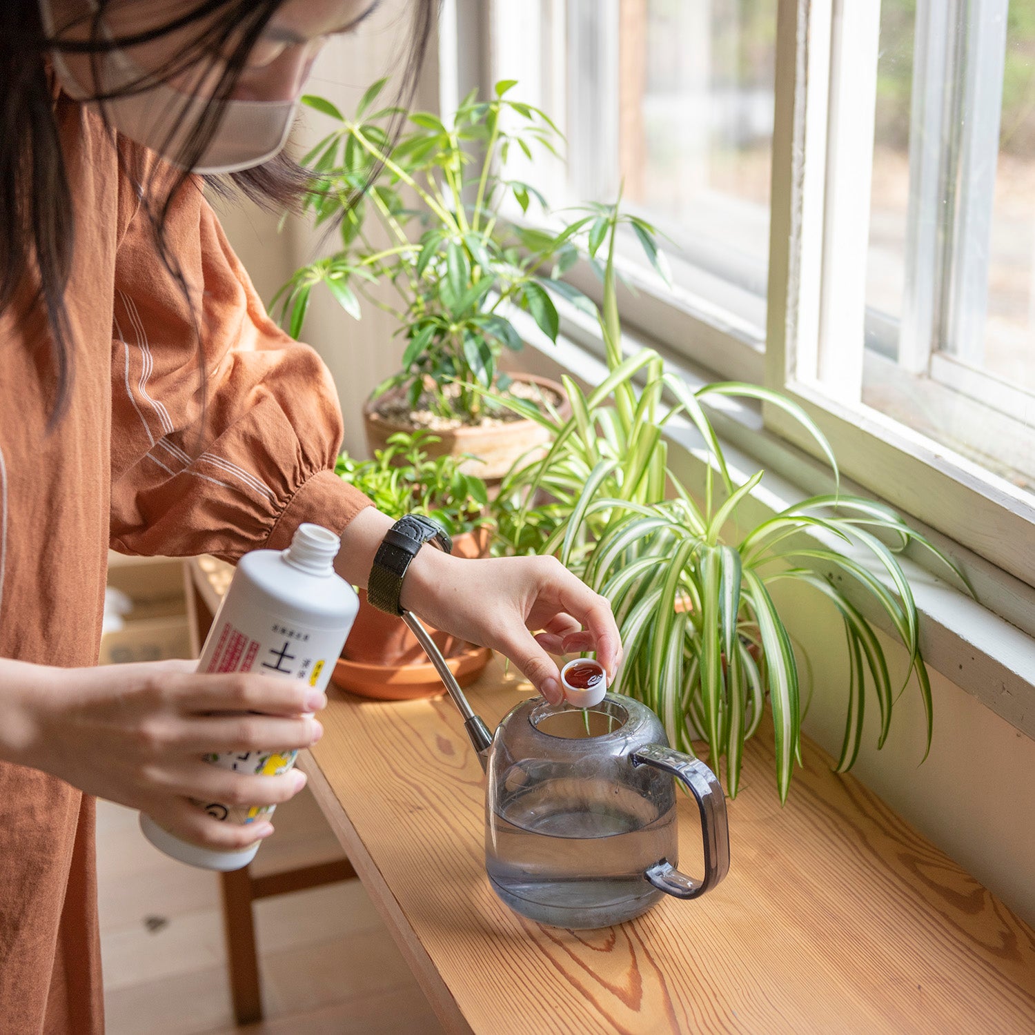 キャップ1杯は7ml、700mlのお水で希釈します。