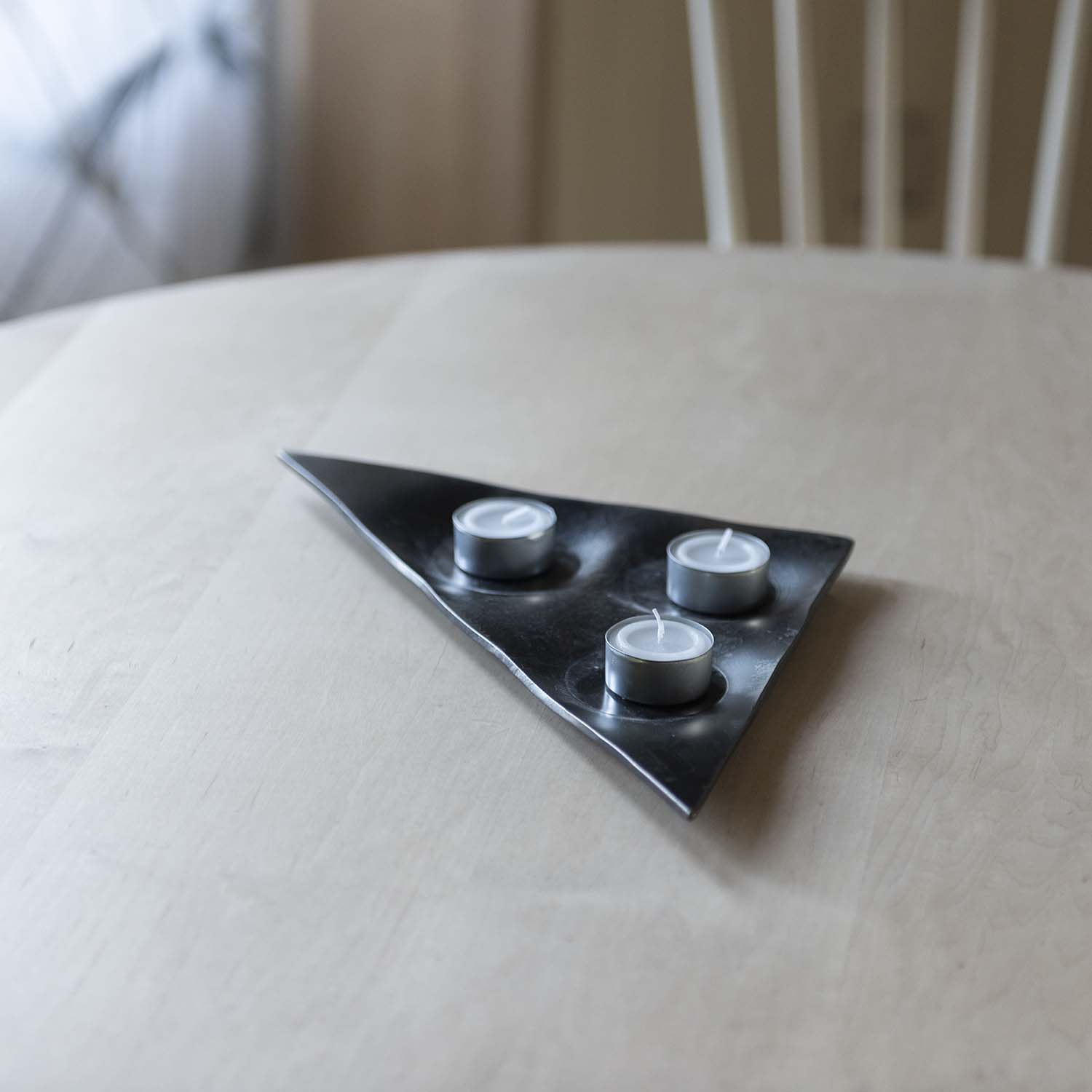 Iron Candle Plate Triangle