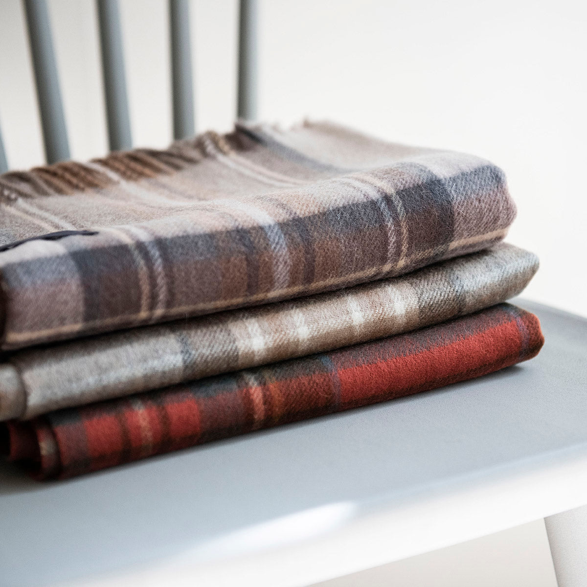 ラムズウール オーバーサイズマフラー<br> Mackellar Tartan