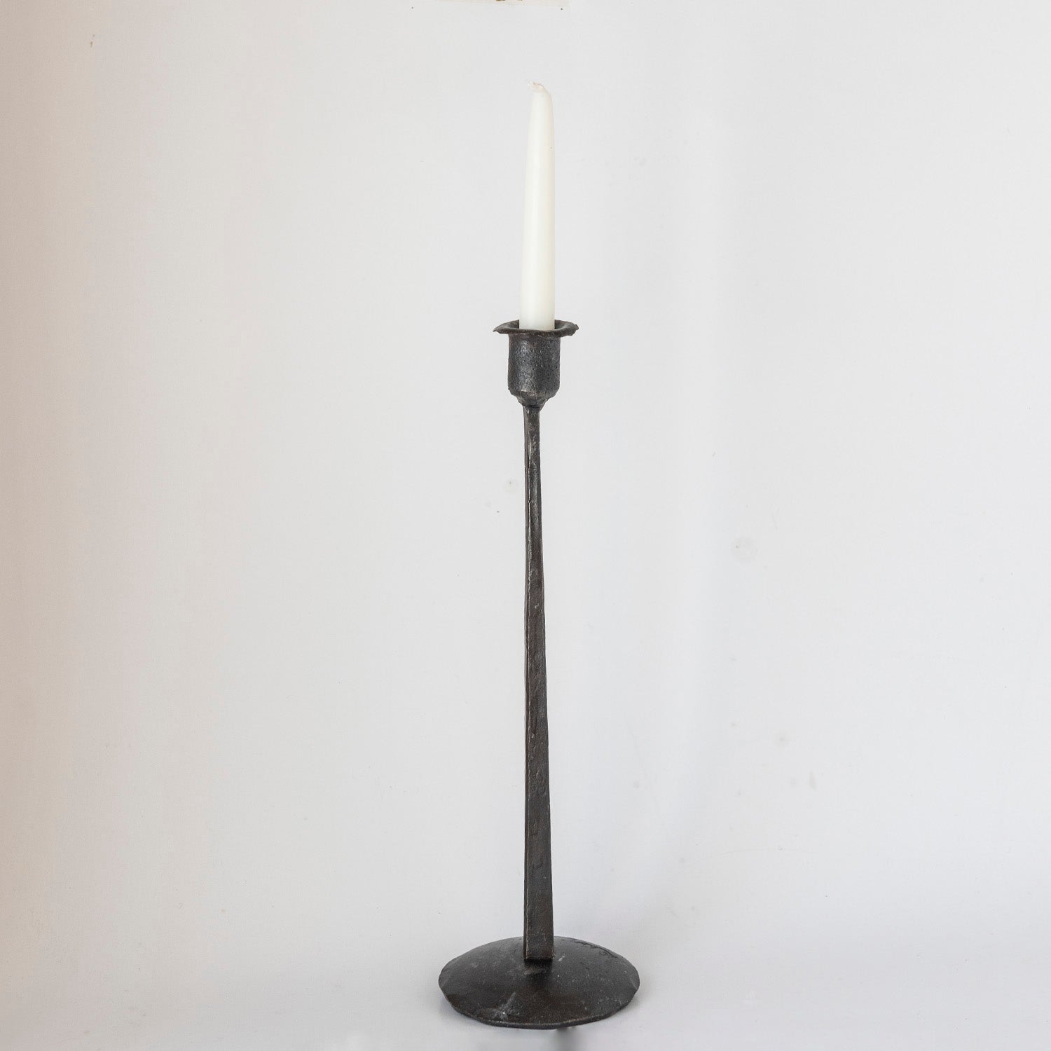 Iron candle holder