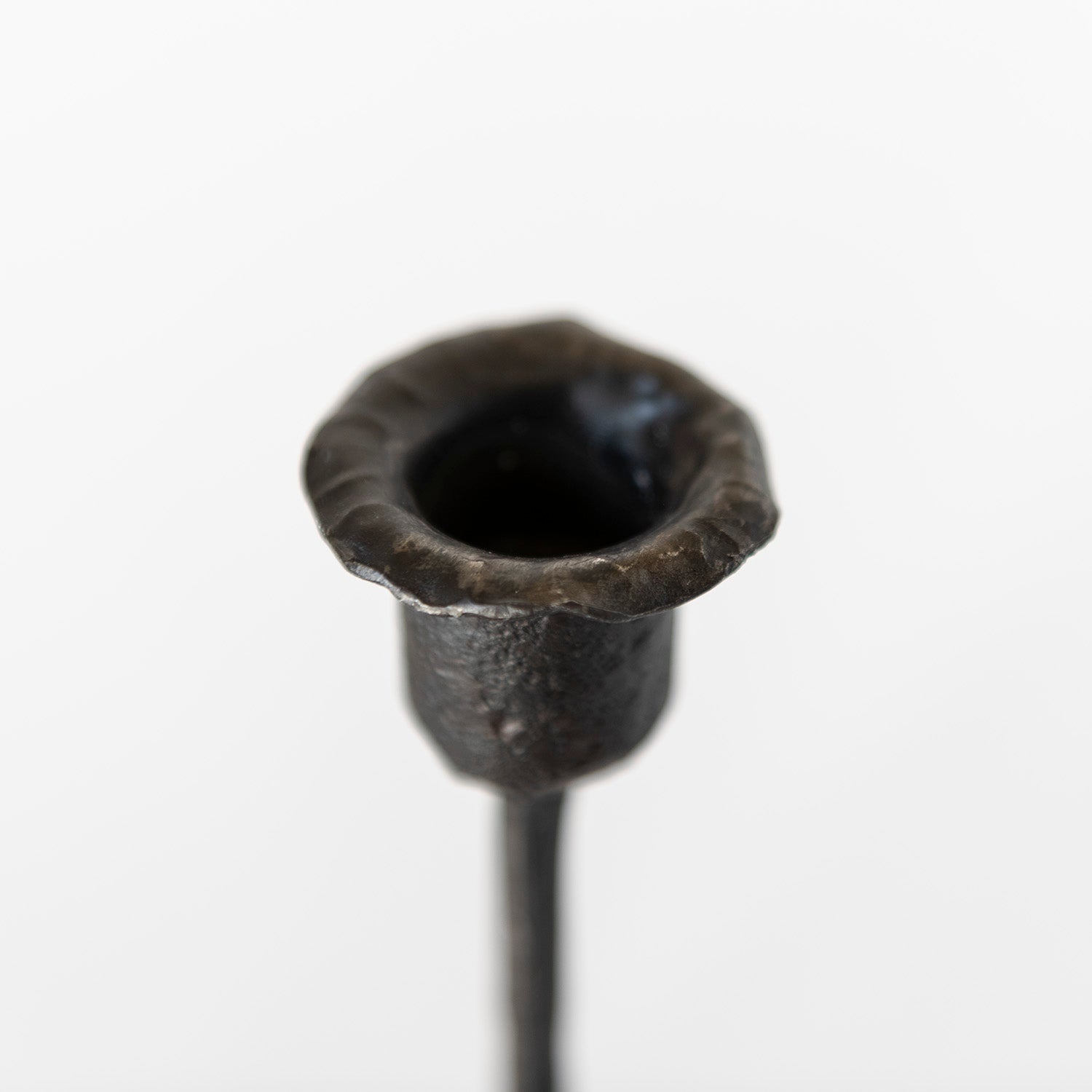 Iron candle holder