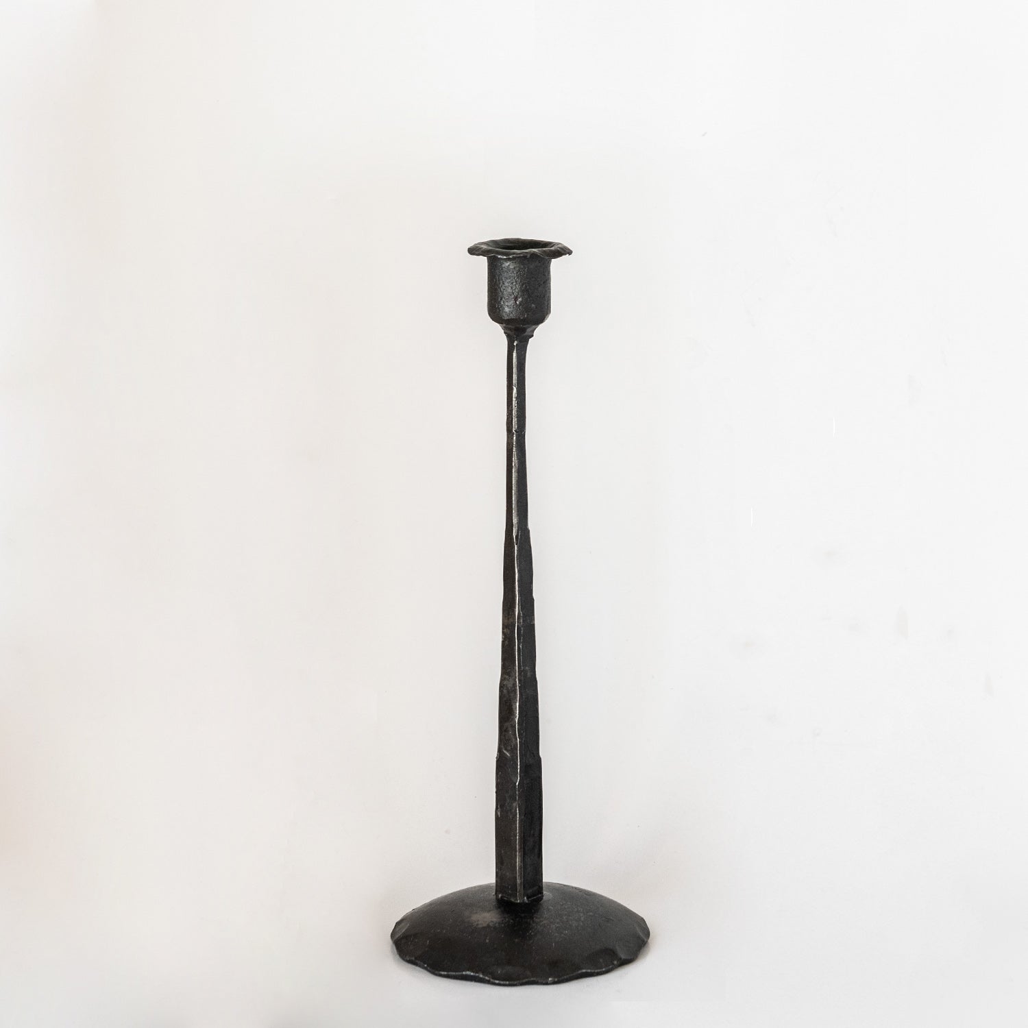 Iron candle holder