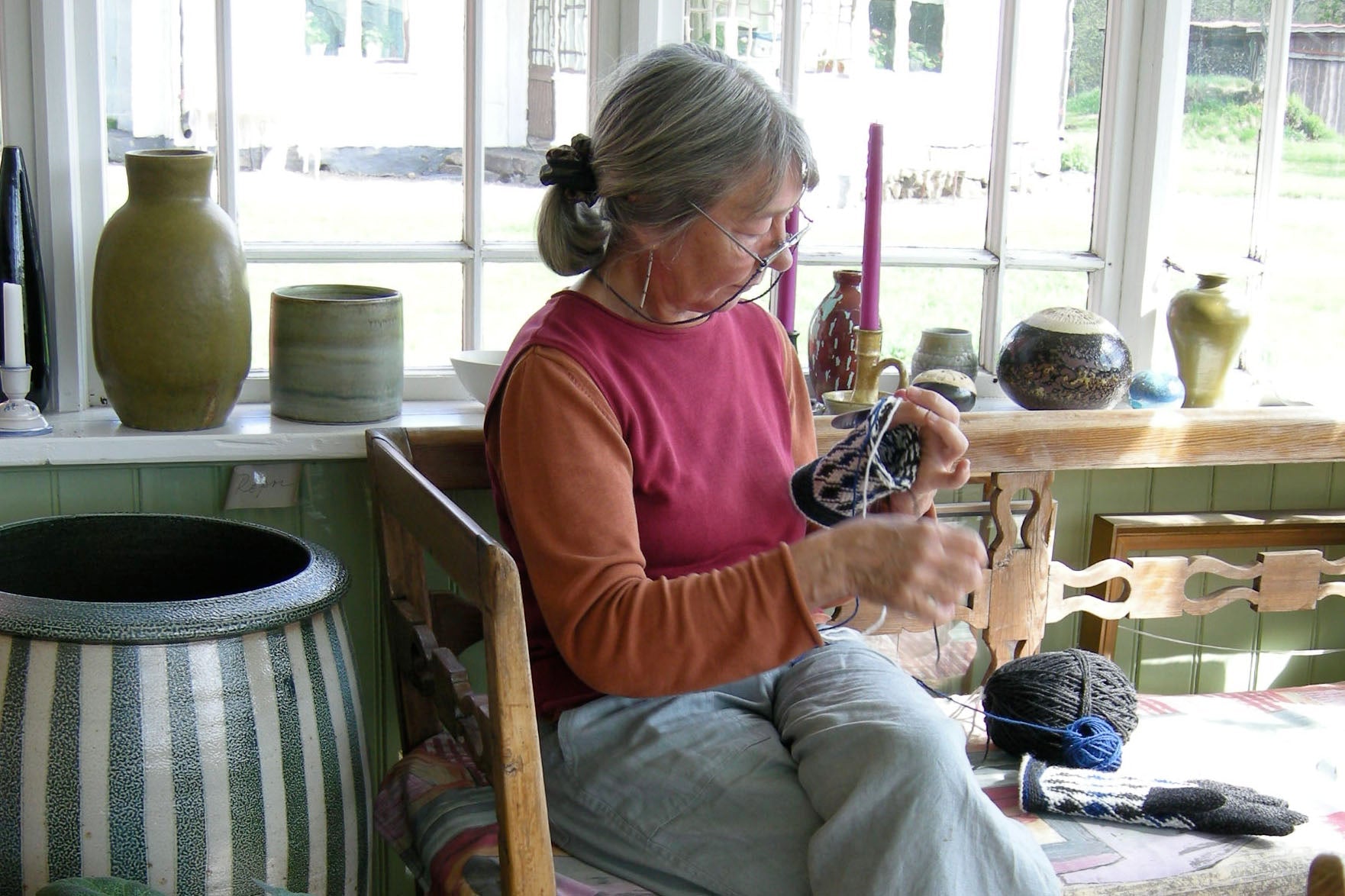 スウェーデンの編物、フラットクロッシェ