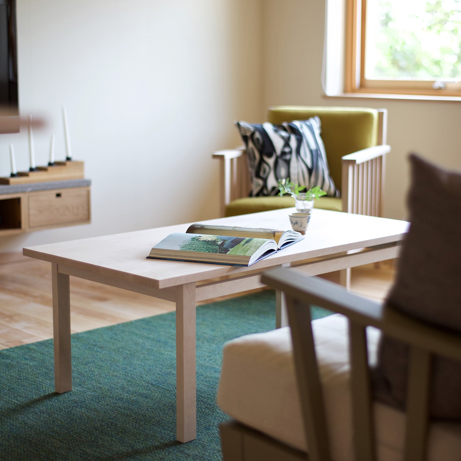 【10%OFF】<br>n'frame Center Table Wood <br>イタヤカエデ