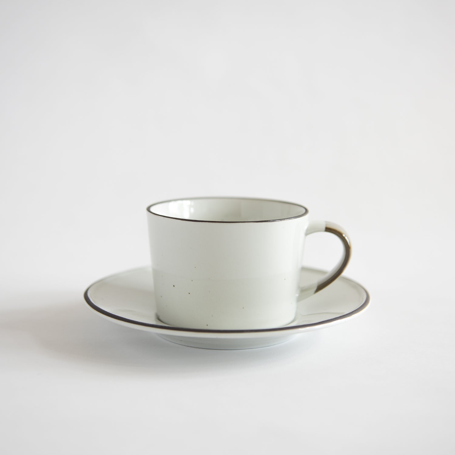 OVANAKER Coffe Cup with Saucer Brown