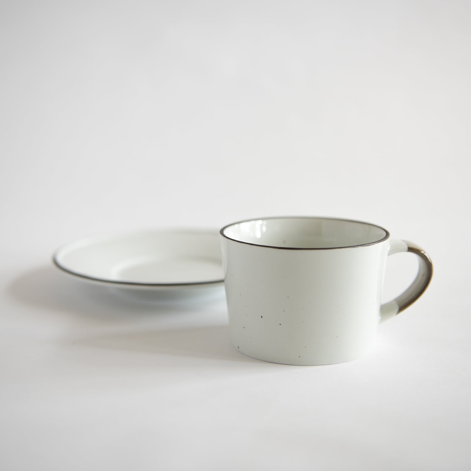 OVANAKER Coffe Cup with Saucer Brown