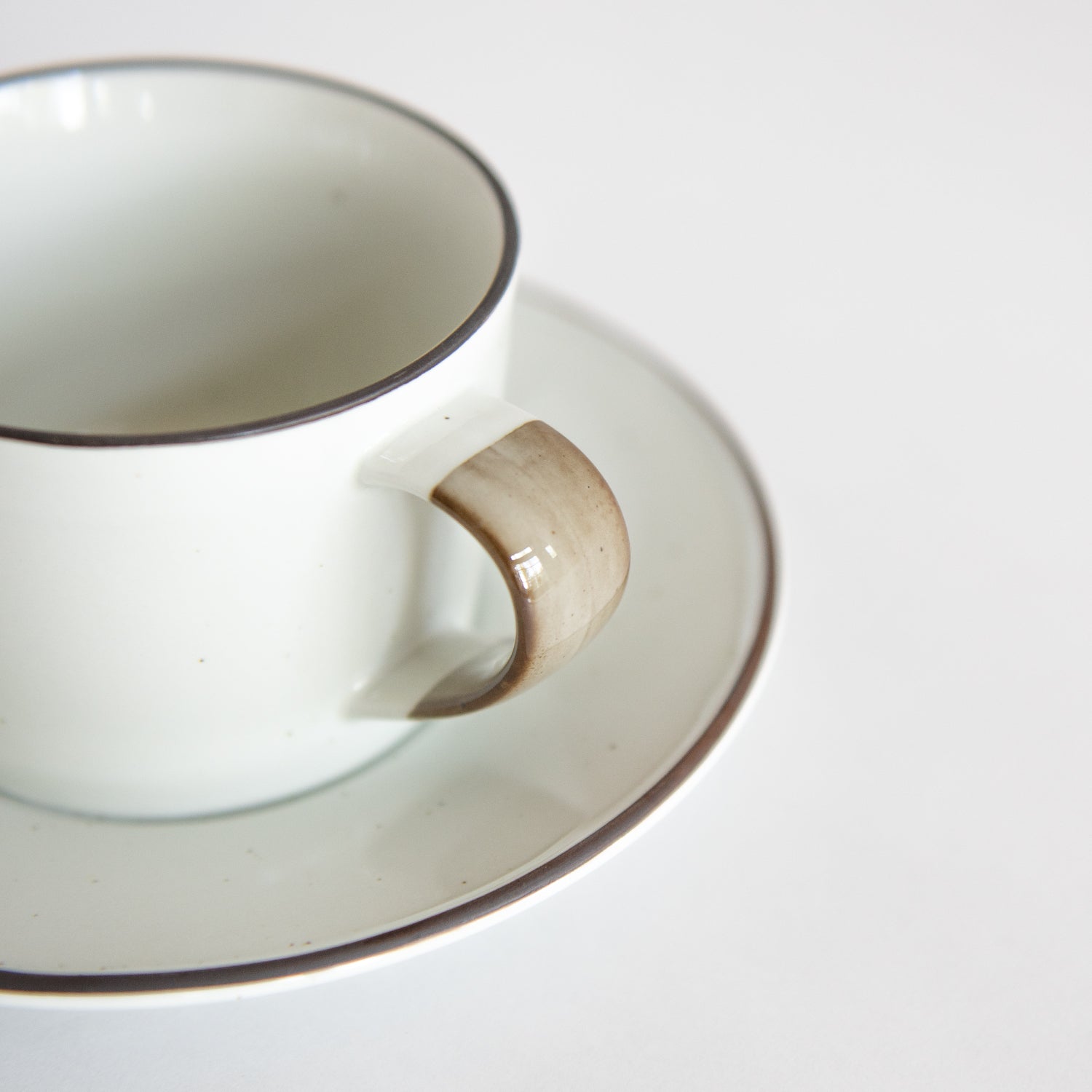 OVANAKER Coffe Cup with Saucer Brown