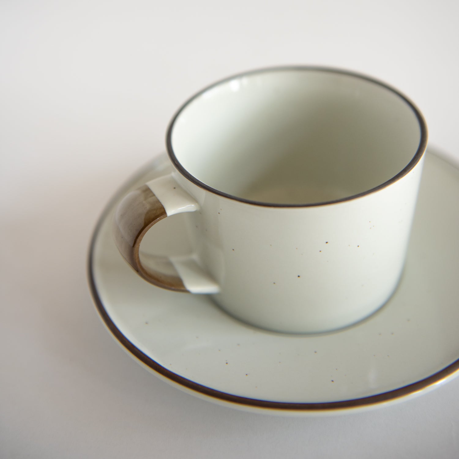 OVANAKER Coffe Cup with Saucer Brown