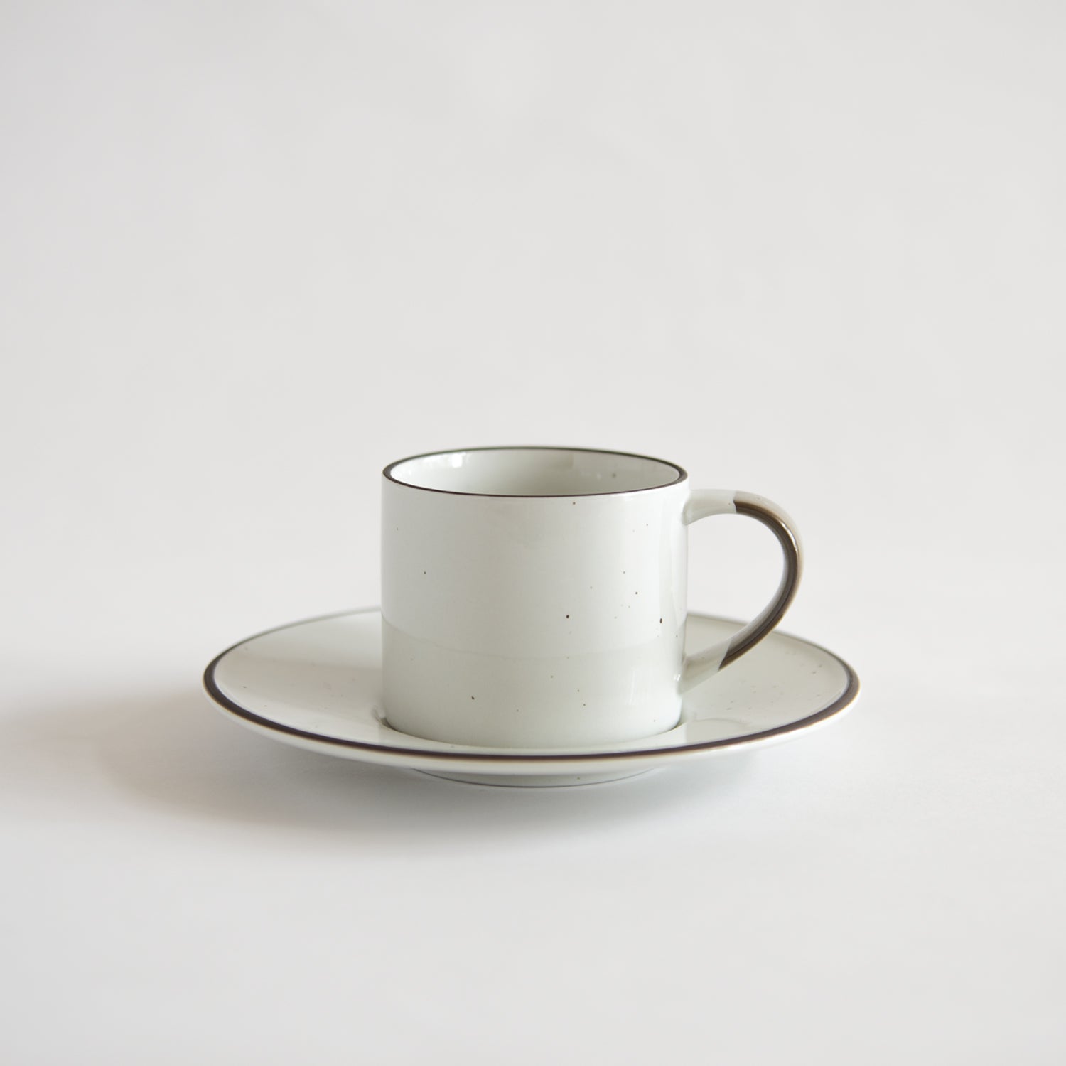 OVANAKER Coffe Cup with Saucer Small Brown