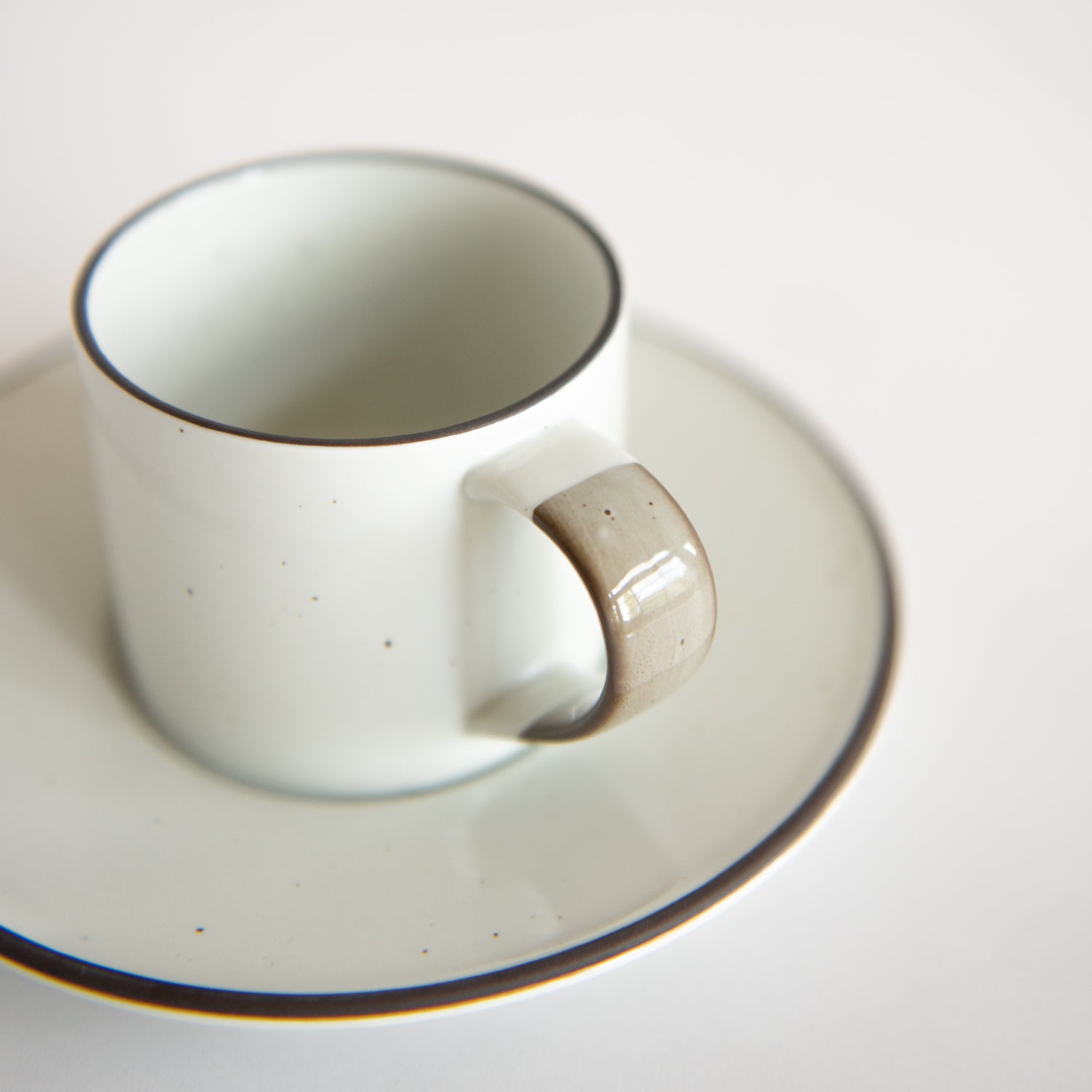 OVANAKER Coffe Cup with Saucer Small Brown