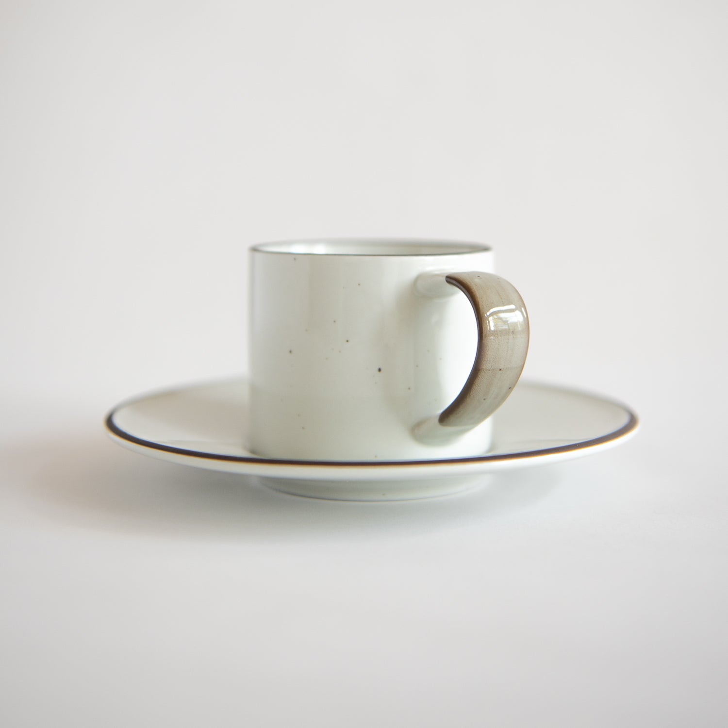 OVANAKER Coffe Cup with Saucer Small Brown