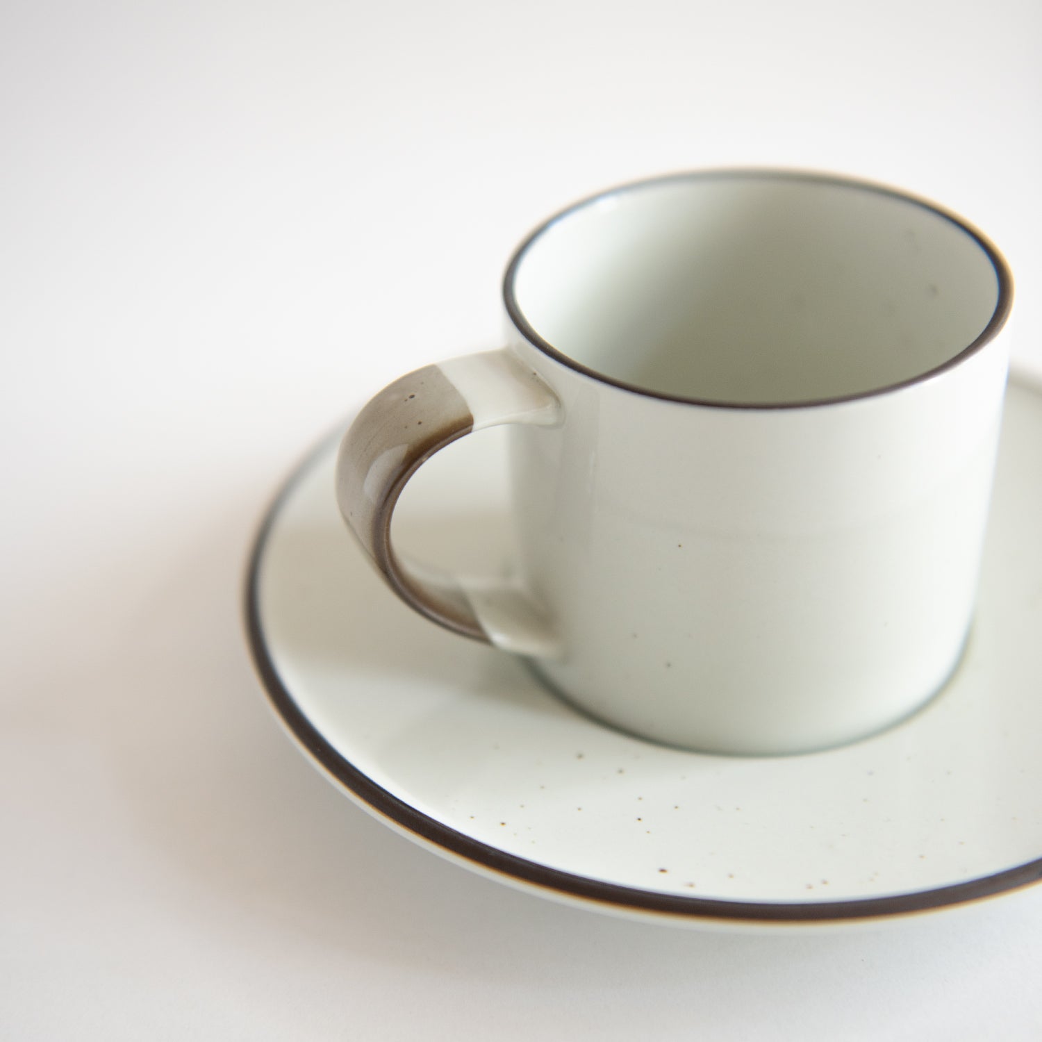 OVANAKER Coffe Cup with Saucer Small Brown