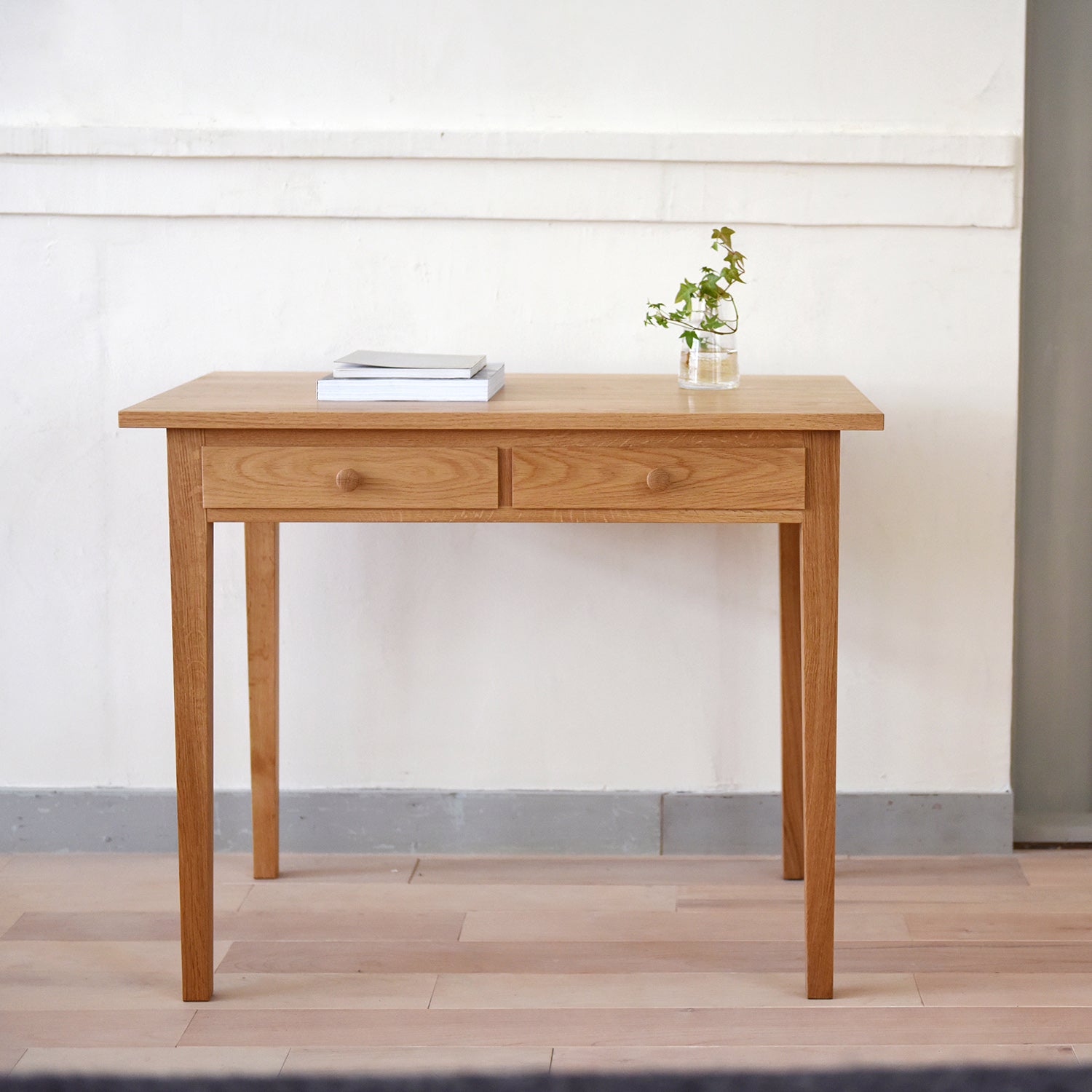 【10%OFF】<br>Desk 2 Drawers <br>ミズナラ