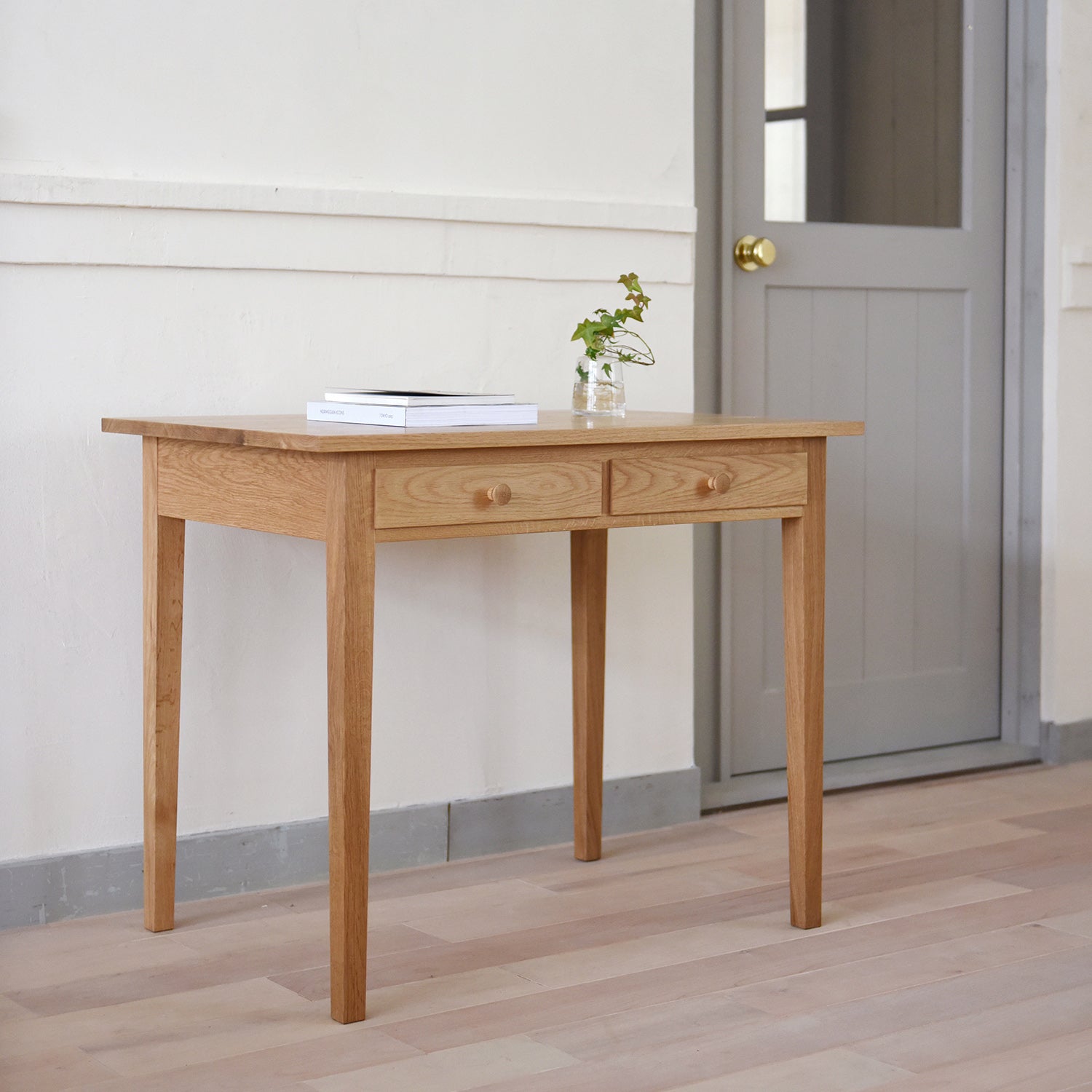 【10%OFF】<br>Desk 2 Drawers <br>ミズナラ