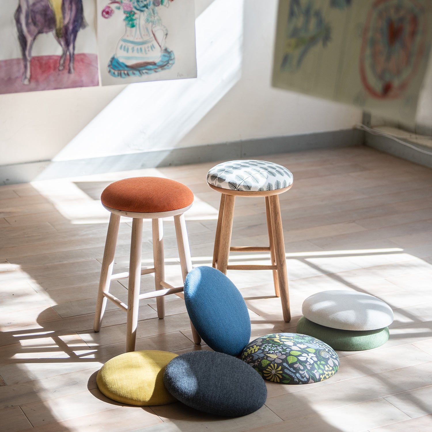 PAS Stool Palette黒染ナラ