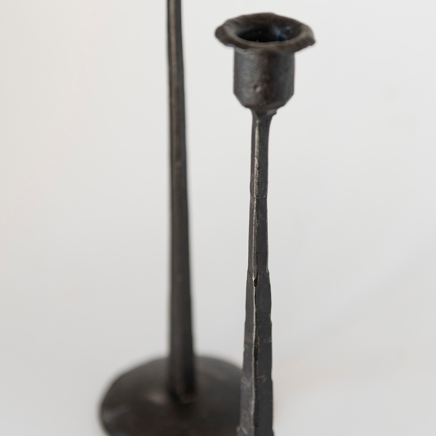 Iron candle holder